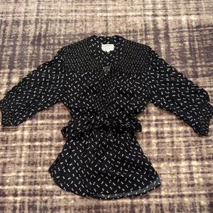 Current/Elliot tie waist blouse